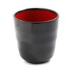 Yanco China CR-9305 Two-Tone Black/Red Melamine 7oz Tea Cup - 4dz 