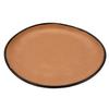 GET CS-100-TP Pottery Market Speckled Taupe 10.5in dia. Coupe Plate - 1dz 