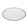 GET CS-1100-W/BK Settlement Bistro White Melamine 11in dia. Dinner Plate-1dz 