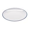 GET CS-1100-W/CB Settlement Bistro White Melamine 11in dia. Dinner Plate-1dz 