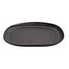 GET CS-1275-DG Riverstone Dark Gray Melamine 12in x 7.5in Oval Plate - 1dz 