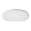 GET CS-1275-W Riverstone White Melamine 12in x 7.5in Coupe Plate - 1dz 