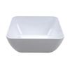 GET CS-320-W Midtown White Melamine 32oz 5.75in Square Bowl - 1dz 