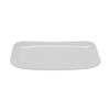 GET CS-6104-W Siciliano White Melamine 9.75in x 5.8in Platter - 1dz 