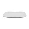 GET CS-6119-W Siciliano White Melamine 9.5in Square Coupe Plate - 1dz 