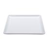 GET CS-950-W Midtown White Melamine 9.5in Square Coupe Plate - 1dz 