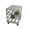 Channel Manufacturing CSR-33MP 25.75inx35.25in Heavy-Duty Aluminum Mobile Can Rack w/Poly Top 