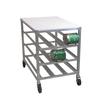 Channel Manufacturing CSR-3MP 25.75in x 35.25in Aluminum Mobile Can Rack with Poly Top 