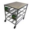 Channel Manufacturing CSR-3MS 25.75in x 35.25in Aluminum Mobile Can Rack 