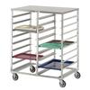 Channel Manufacturing CTR1418 41in x 30in x 54in Aluminum Cafeteria Tray Rack with 5in Spacing 