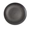 Yanco China DB-112 Diamond Black Porcelain 12in dia. Coupe Plate - 1dz 