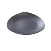 Yanco China DB-212 Diamond Black Porcelain 12in dia. Triangular Plate - 1dz 