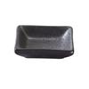 Yanco China DB-4030 Diamond Black Porcelain 2oz Rectangular Sauce Dish - 4dz 