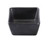 Yanco China DB-4031 Diamond Black Porcelain 4oz Square Sauce Dish - 4dz 