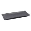 Yanco China DB-413 Diamond Black Porcelain 12in x 5.25in Rectangular Plate- 1dz 