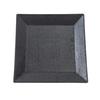 Yanco China DB-508 Diamond Black Porcelain 8in x 8in Square Plate - 3dz 