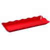 Yanco China DC-6013R Deli Red Melamine 13.5in x 5.25in Serving Tray - 1dz 