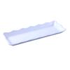 Yanco China DC-6013W Deli White Melamine 13.5in x 5.25in Serving Tray - 1dz 