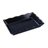 Yanco China DC-6114B Deli Black Melamine 14in x 9.5in Serving Tray - 1dz 