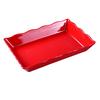 Yanco China DC-6114R Deli Red Melamine 14in x 9.5in Serving Tray - 1dz 