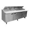 Delfield 72in Two-Section LiquiTec Refrigerated Prep Table - 18672PTP 