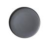 Yanco China DI-308 Discover Grey Melamine 8in dia. Round Plate - 3dz 