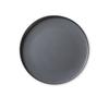 Yanco China DI-312 Discover Grey Melamine 12in dia. Round Plate - 1dz 