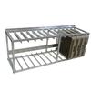 Channel Manufacturing DRH-13WM 61.5in x 18in Aluminum Wall Mount Dish Rack Holder 