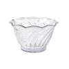 Yanco China DS-005C Flower Shaped Clear Plastic 6oz Dessert Dish - 8dz 