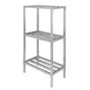 Channel Manufacturing ED2048-3 48inx 20in Welded Aluminum Dunnage Shelving Unit with 26"Spacing 