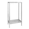 Channel Manufacturing ED2448-2 48inx24"Welded Aluminum Dunnage Shelving Unit with 52.5"Spacing 