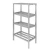 Channel Manufacturing ED2448-4 48inx 24in Welded Aluminum Dunnage Shelving Unit with 26"Spacing 