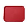 Yanco China FT-14RD Red Melamine 14in x 10in Rectangular Serving Tray - 2dz 