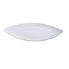 Yanco China FU-211 Fuji Bone White Porcelain 11in x 5.5in Leaf Shape Plate- 1dz 