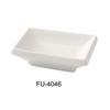 Yanco China FU-4046 Fuji Bone White Porcelain 2.5in x 3.75in Sauce Dish - 4dz 