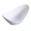 Yanco China FU-506 Fuji Bone White Porcelain 4oz Oval Fortune Bowl - 3dz 