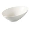 Yanco China FU-606 Fuji Bone White Porcelain 9oz Oblong Sheer Bowl - 3dz 