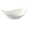 Yanco China FU-708 Fuji Bone White Porcelain 6oz Oval Salad Bowl - 2dz 