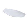 Yanco China FU-807 Fuji Bone White Porcelain 6in x 3in Coupe Platter - 3dz 