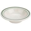 Yanco China Green Band American White Ceramic 13oz Grapefruit Bowl - GB-10 