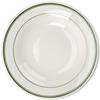 Yanco China Green Band American White Ceramic 30oz Pasta Bowl - 1dz - GB-125 