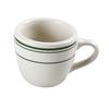 Yanco China Green Band American White Ceramic 3.5oz 2.5in Cup - 3dz - GB-35 