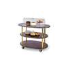 Lakeside 23"Dx44"Wx44-1/4"H Rounded Oval Dome Display Dessert Cart - 36303 