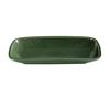 Yanco China GG-512 Green Gem Porcelain 12in x 6.4in Rectangular Coupe Plate 