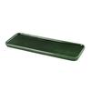 Yanco China GG-513 Green Gem Porcelain 13.5in x 4.75in Rectangular Coupe Plate 