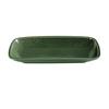 Yanco China GG-514 Green Gem Porcelain 14.75in x 7.5in Rectangular Coupe Plate 