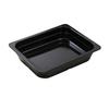 Yanco China GN-212BK GN Black Melamine 2.3L 1/2 Rectangular Food Pan - 6 Each 