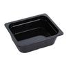 Yanco China GN-213BK GN Black Melamine 3.6L 1/2 Rectangular Food Pan - 6 Each 