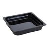 Yanco China GN Black Melamine 2/3 Rectangular Food Pan - 6 Each - GN-313BK 