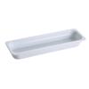 Yanco China GN-420 GN White Melamine 2/4 Rectangular Food Pan - 3 Each 